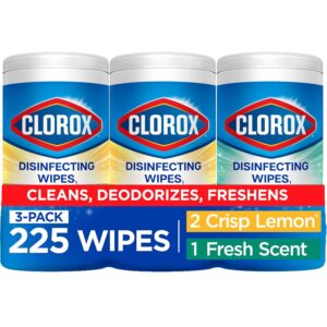 Clorox Disinfecting Cleaning Wipes Variety Pack, 75 Count Each, Pack of 3 (Package May Vary)