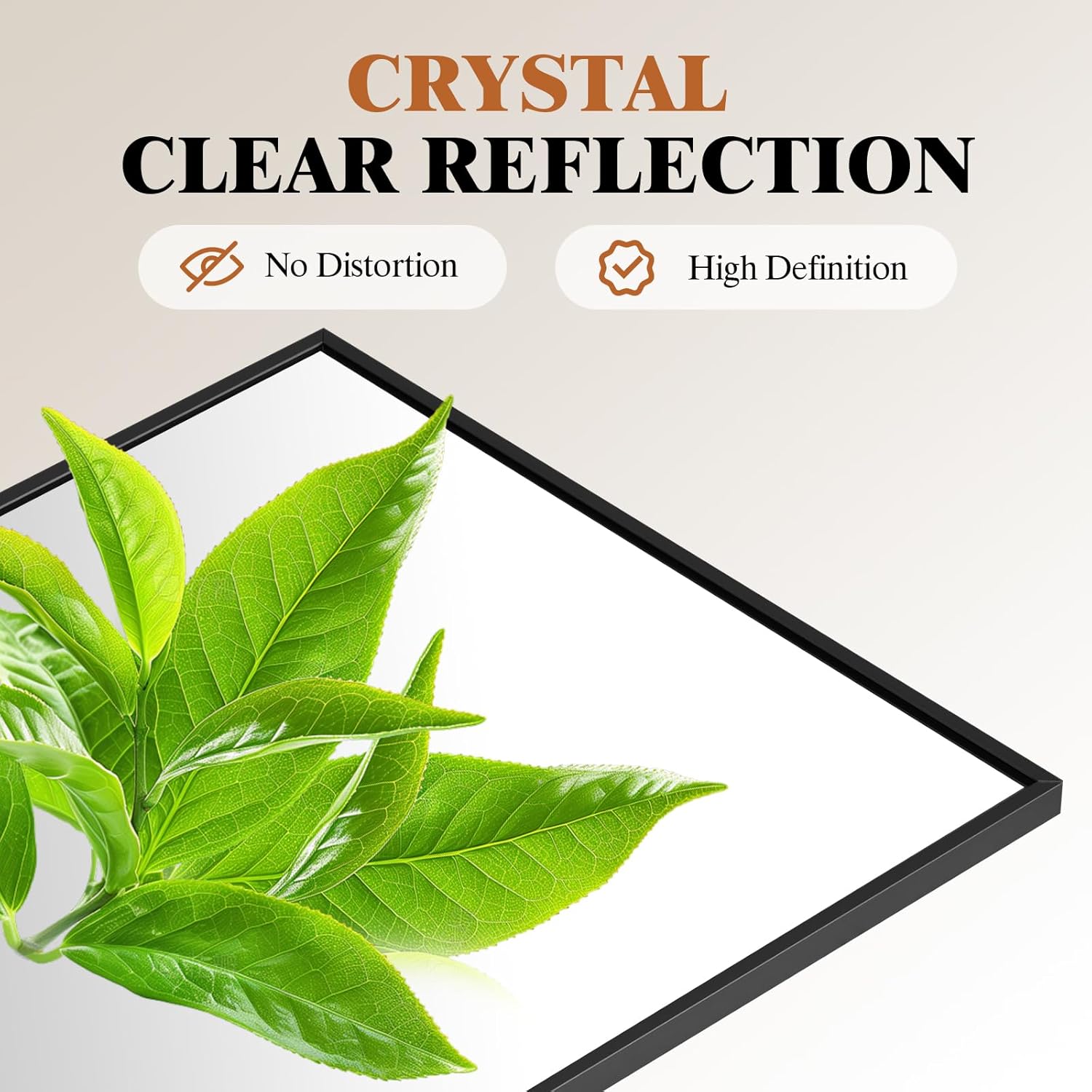 DUMOS 47x14 Full Length Mirror Over The Door, Wall Mounted Full Body Mirror, Door Hanging Metal Aluminum Alloy Frame Dressing Mirror for Bedroom, Living Room, Entryway, Black