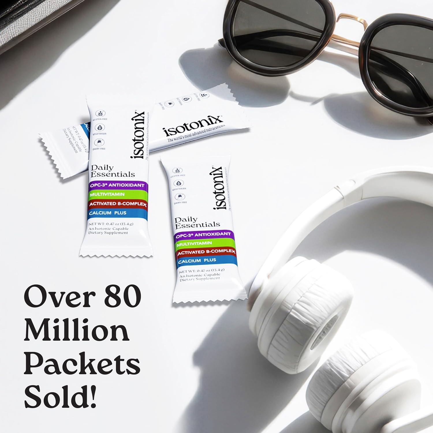 Isotonix® Daily Essentials Multivitamin Powder Packets – 4-in-1 Formula with Multivitamin, Activated B-Complex, Calcium Plus & OPC-3 with Pycnogenol® – Isotonic Delivery –...