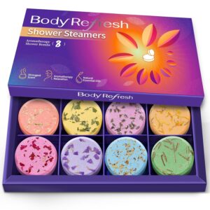 Shower Steamers Aromatherapy - 8 Pack Shower Bombs with Essential Oils, Valentines Day Gifts for Her Women, Birthday Gifts for Women Self Care Relaxation Home SPA Stress Relief...