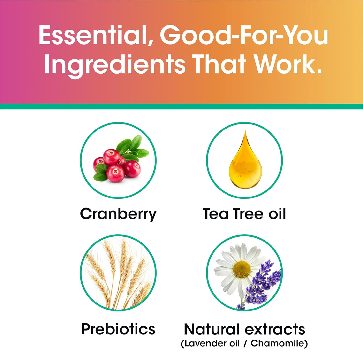 vH essentials, Ph Balanced Daily Feminine Wash, Tea Tree Oil & Prebiotic, 6, Fl Oz, (Pack Of 1) 54306 Clear