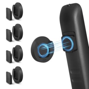YYILIS Magnetic Remote Control Holder Wall Mount, 4 Pack TV Remote Control Holder for Fan/Air Conditioner, Self-Adhesive Bedside Caddy for TV Backside/Bedroom/Office/RV Home...