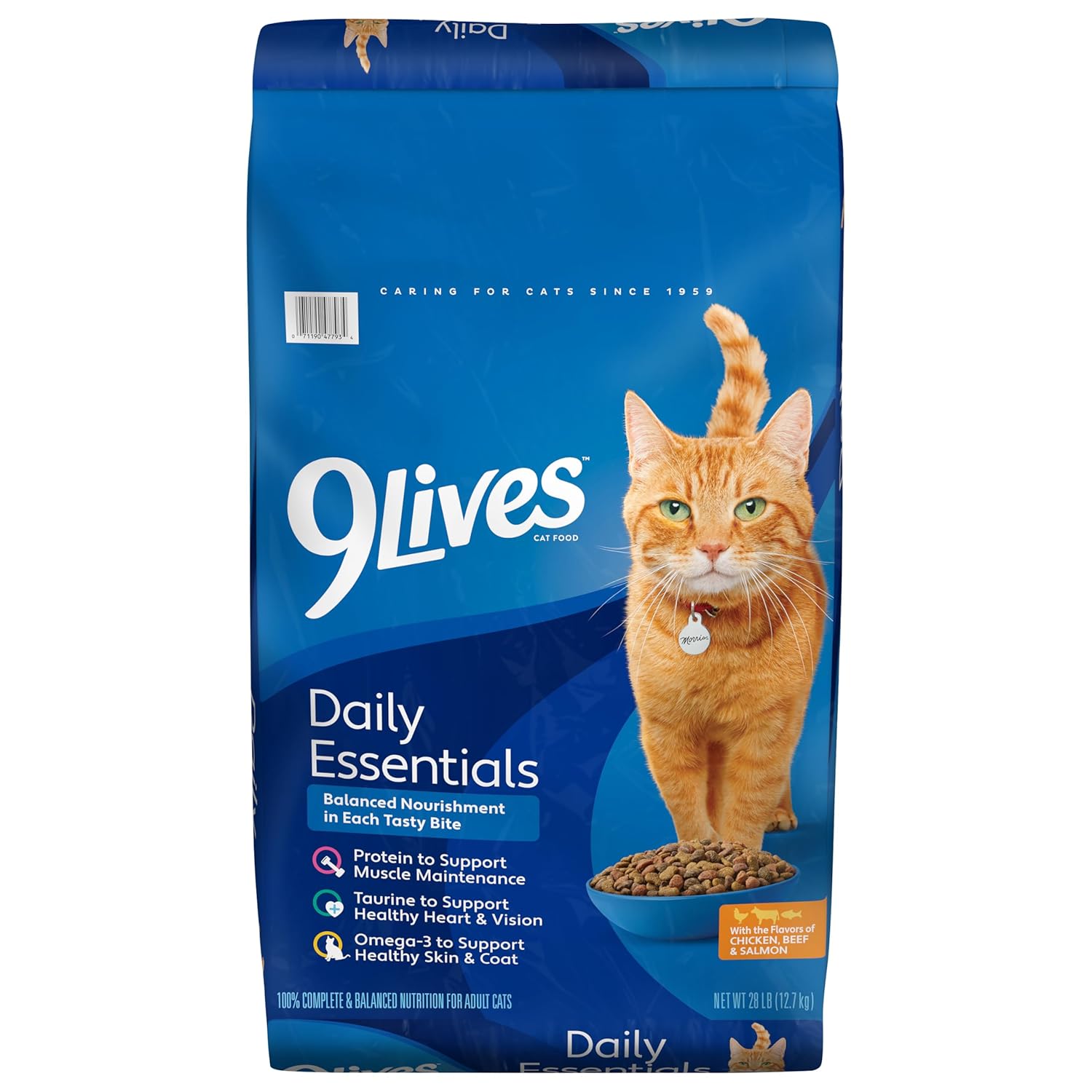 9Lives Daily Essentials Dry Cat Food, 28 Pound Bag