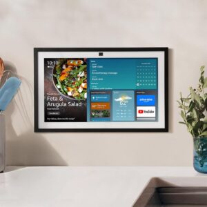 Amazon Echo Show 15 (newest model), Full HD 15.6" kitchen hub for home organization, with built-in Fire TV, Designed for Alexa+