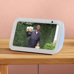 Amazon Echo Show 5 (newest model), Smart display, Designed for Alexa+, 2x the bass and clearer sound, Cloud Blue