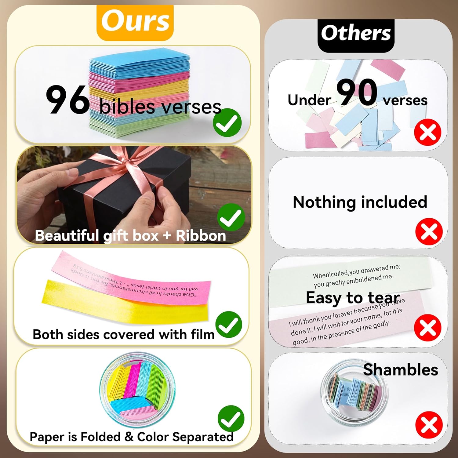 Bible Verse Jar, Read Me When Bible Verses Jar for Daily Encouragement, Christian Gifts for Women, Valentines Day Gifts For Him, Her, Birthday Gift for Mom, Prayer Cards With A...