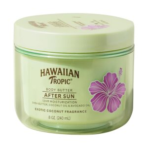 Hawaiian Tropic After Sun Body Butter with Coconut Oil, 8oz, After Sun Lotion, Moisturizing Body Lotion, After Sun Moisturizer, Coconut Body Butter, After Sun Care, After Sun...