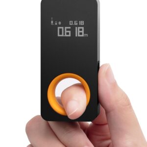 HOTO Laser Measuring Tool, Pocket-Size 98Ft Digital Laser Tape Measure ±2mm Accuracy, USB-C Rechargeable, OLED Display, Ft/M/in Unit Conversion, Real-time Data Sync, Cool...