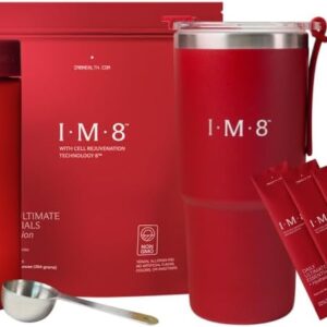 IM8 Daily Ultimate Essentials All-in-One Multivitamin Supplement (30 Servings, Starter Kit - Scoop + Tumbler Included)