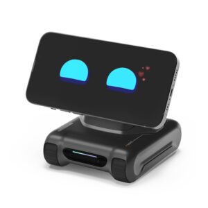 LOOI Robot-Space Black – AI Desktop Robot Companion,ChatGPT Voice Interaction,Visual Understanding,Personality&Memory,10W Wireless Charging,Tech&Gadget Gift,Electronic...