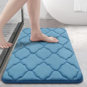 OLANLY Memory Foam Bath Mat Rug 24x16, Ultra Soft and Absorbent Bathroom Rugs, Non-Slip, Comfortable, Machine Washable Bath Carpet for Bathroom Floor, Tub, Shower and Home Decor...