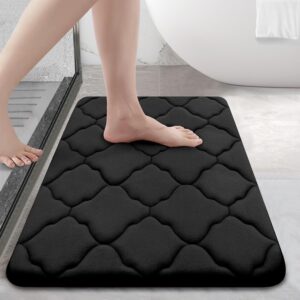 OLANLY Memory Foam Bath Mat Rug 24x16, Ultra Soft and Absorbent Bathroom Rugs, Non-Slip, Comfortable, Machine Washable Bath Carpet for Bathroom Floor, Tub, Shower and Home Decor...