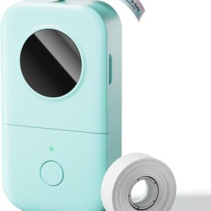 Phomemo Label Maker Machine with Tape, D30 Portable Mini Label Printer, Small Bluetooth Label Makers Handheld Thermal Sticker, Multiple Templates Fonts Icon Custom Name Label...