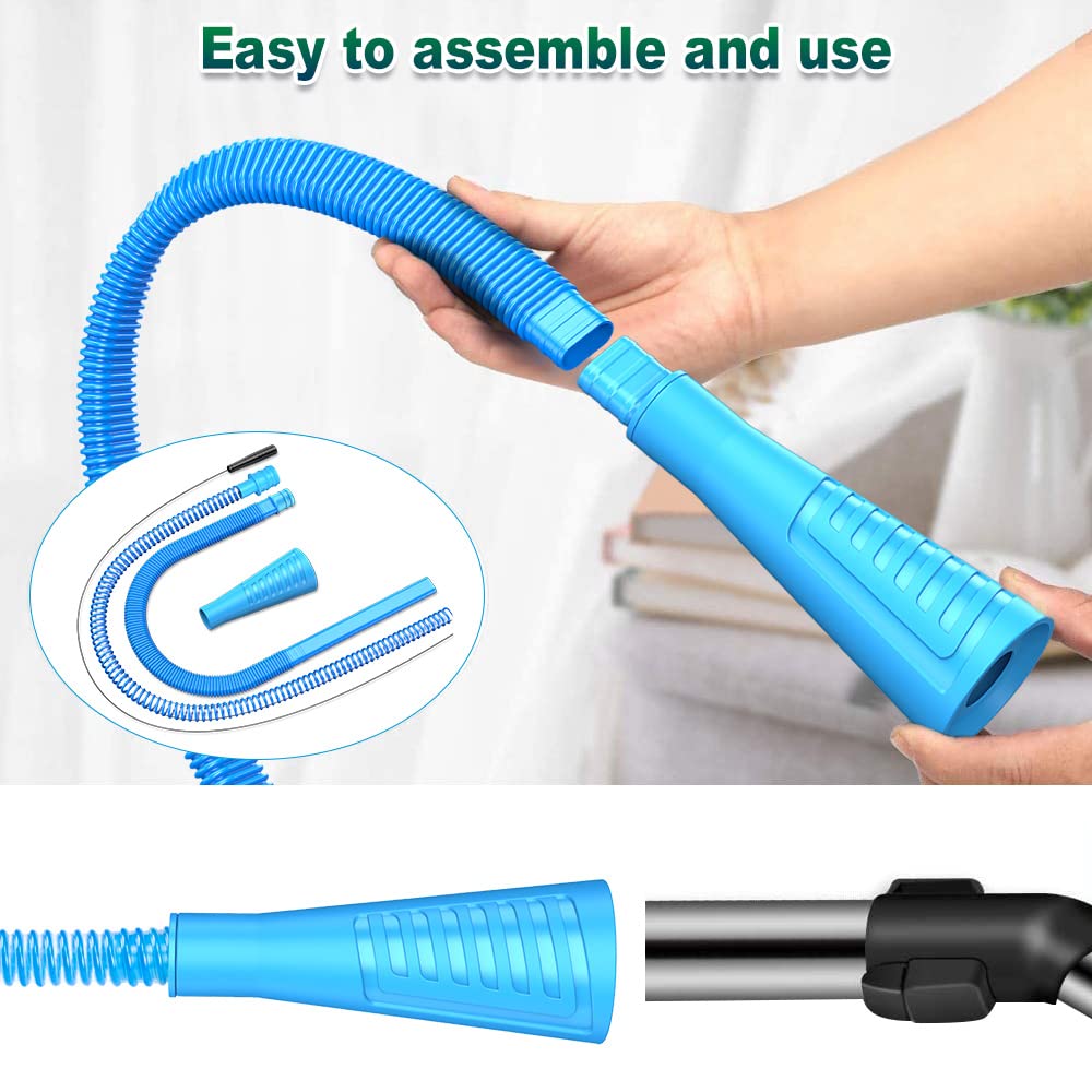 Sealegend 2 Pieces Dryer Vent Cleaner Kit Dryer Lint Vacuum Attachment, Dryer Vent Cleaning Lint Remover 2 Hoses Tools for Home Improvement