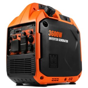WEN 3600-Watt Portable Inverter Generator, RV-Ready, Quiet and Lightweight with Fuel Shut Off (56360i)